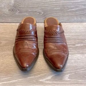 Ariat Juliet’s Tooled Pointed Western Cognac Leather Women’s Size 7B